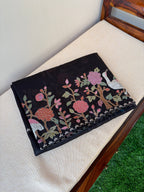 Tissue korean machine flemingo cut work (premium) with border work blouse