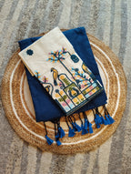 Premium Khadi Cotton Saree with Designer Embroidered Blouse