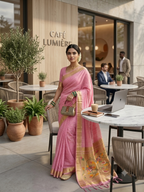 Jamdani Cotton Saree with Paithani Pallu