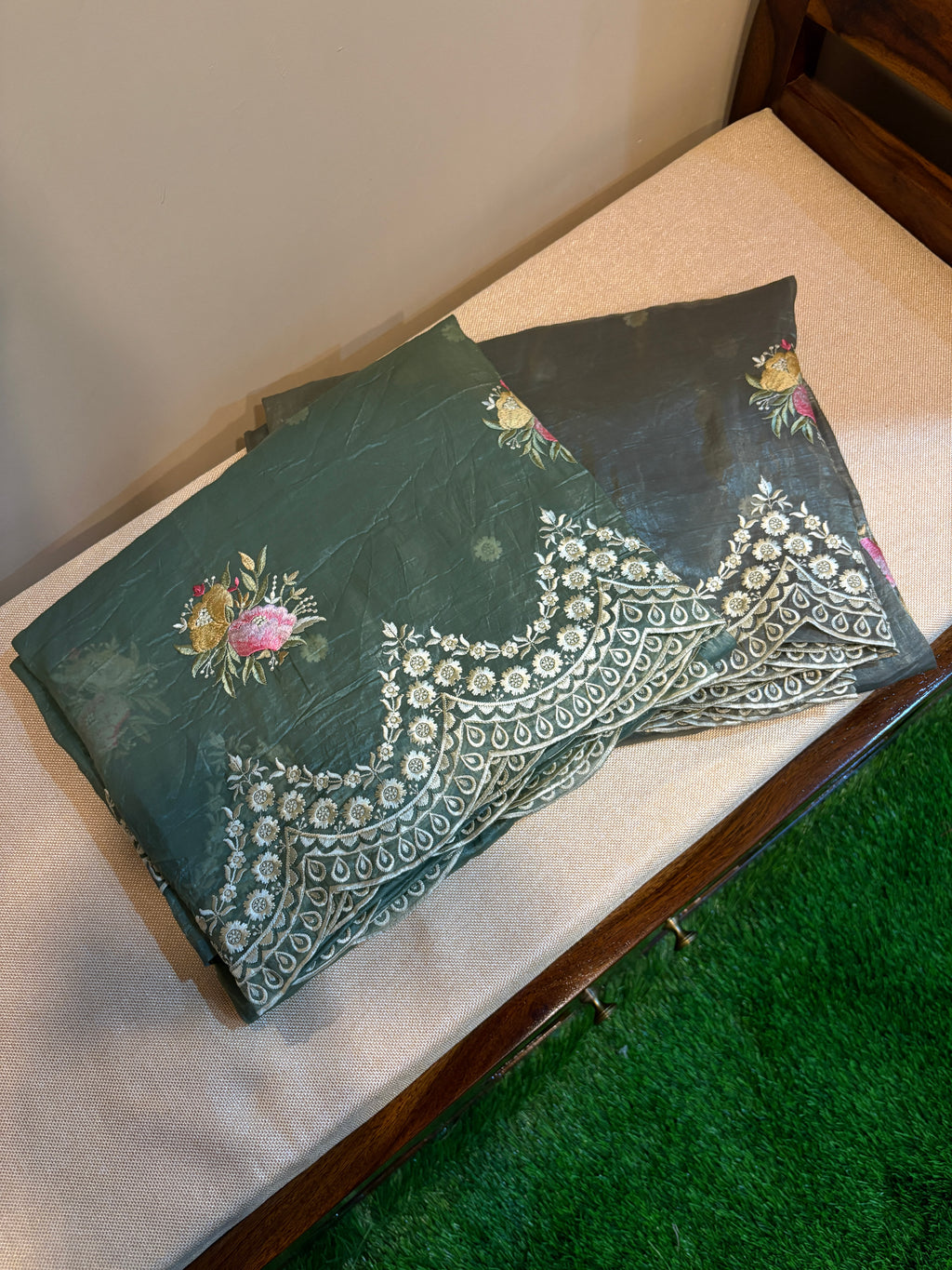 Crush Tissue Saree